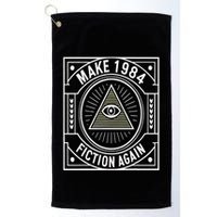 Make 1984 Fiction Again Allseeing Eye Dystopian Golf Towel