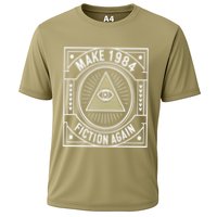 Make 1984 Fiction Again Allseeing Eye Dystopian Performance Shirt