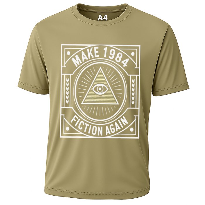 Make 1984 Fiction Again Allseeing Eye Dystopian Performance Shirt