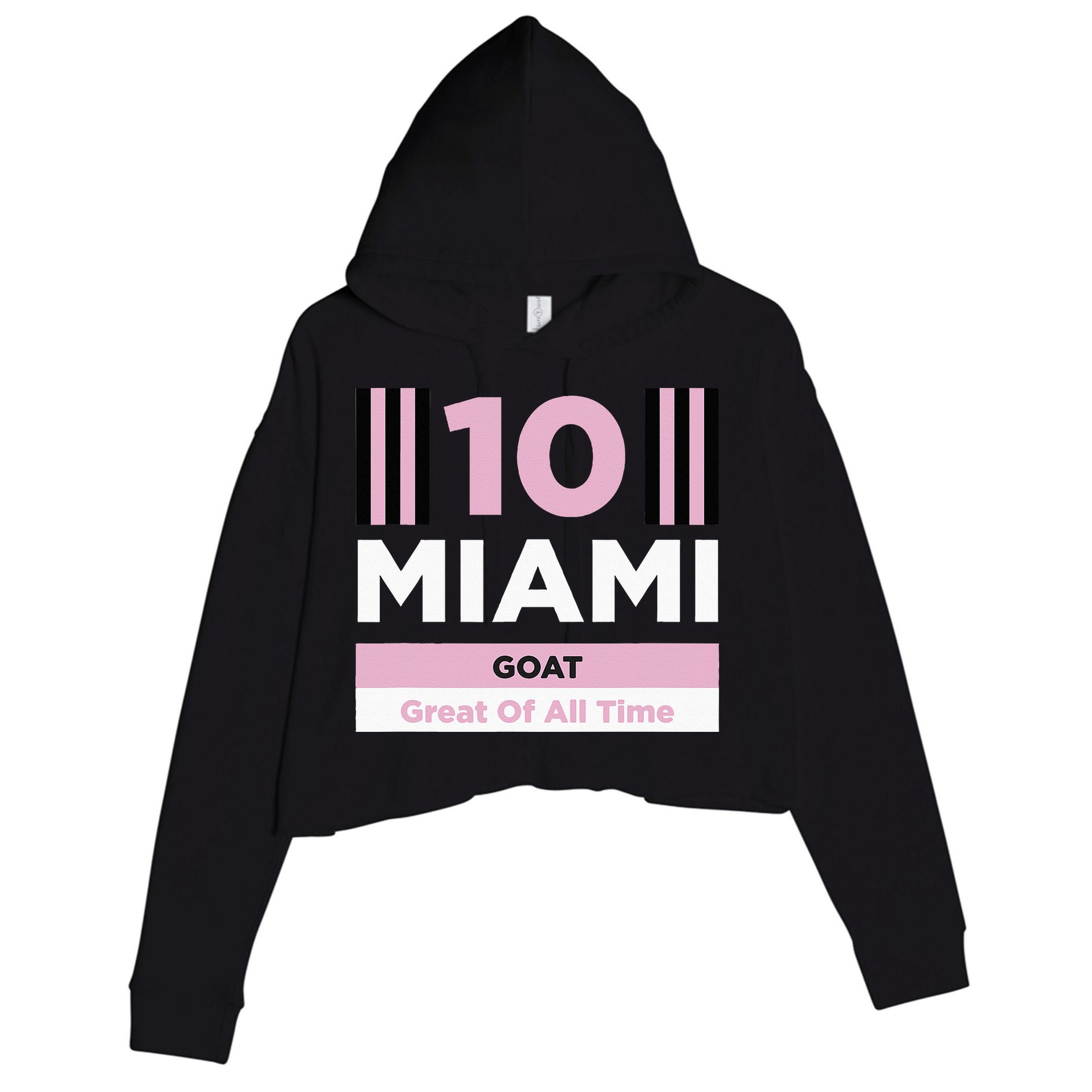 Miami 10 GOAT Crop Fleece Hoodie