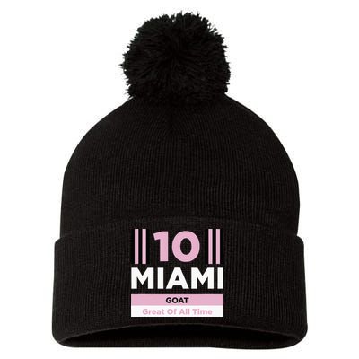 Miami 10 GOAT Pom Pom 12in Knit Beanie