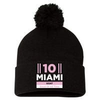 Miami 10 GOAT Pom Pom 12in Knit Beanie