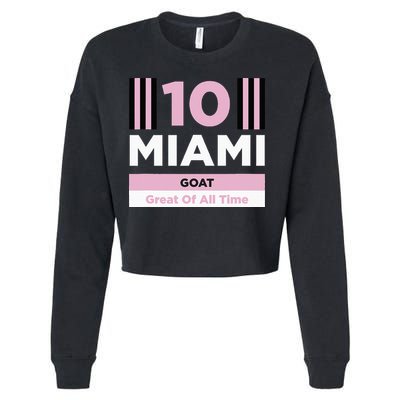 Miami 10 GOAT Cropped Pullover Crew