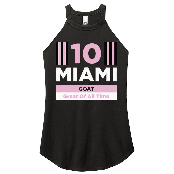 Miami 10 GOAT Women's Perfect Tri Rocker Tank