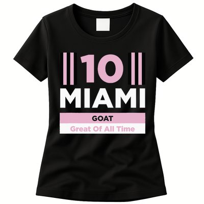 Miami 10 GOAT Womens T-Shirt