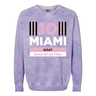 Miami 10 GOAT Colorblast Crewneck Sweatshirt