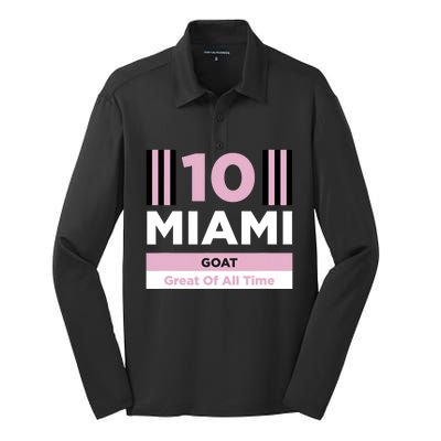 Miami 10 GOAT Silk Touch Performance Long Sleeve Polo