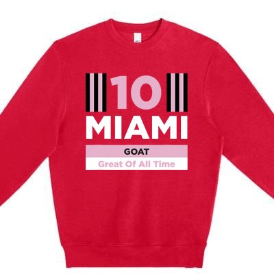 Miami 10 GOAT Premium Crewneck Sweatshirt