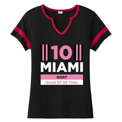 Miami 10 GOAT Ladies Halftime Notch Neck Tee