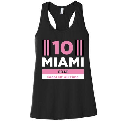 Miami 10 GOAT Women's Racerback Tank