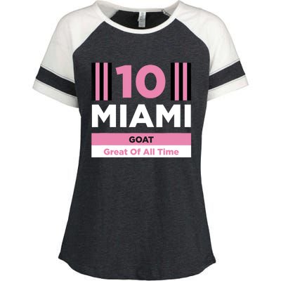 Miami 10 GOAT Enza Ladies Jersey Colorblock Tee