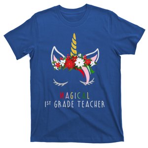 Magical 1St Grade Teacher Gift Unicorn Christmas Gift T-Shirt