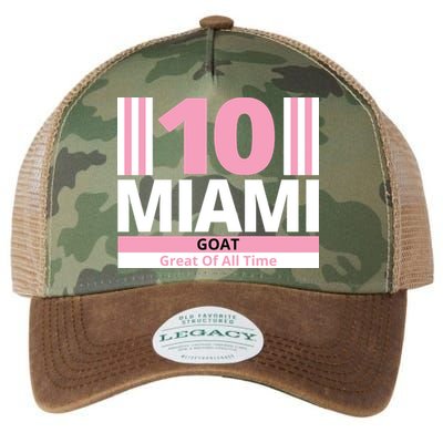 Miami 10 Goat Great Of All Time Legacy Tie Dye Trucker Hat