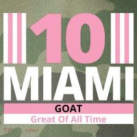 Miami 10 Goat Great Of All Time Legacy Tie Dye Trucker Hat