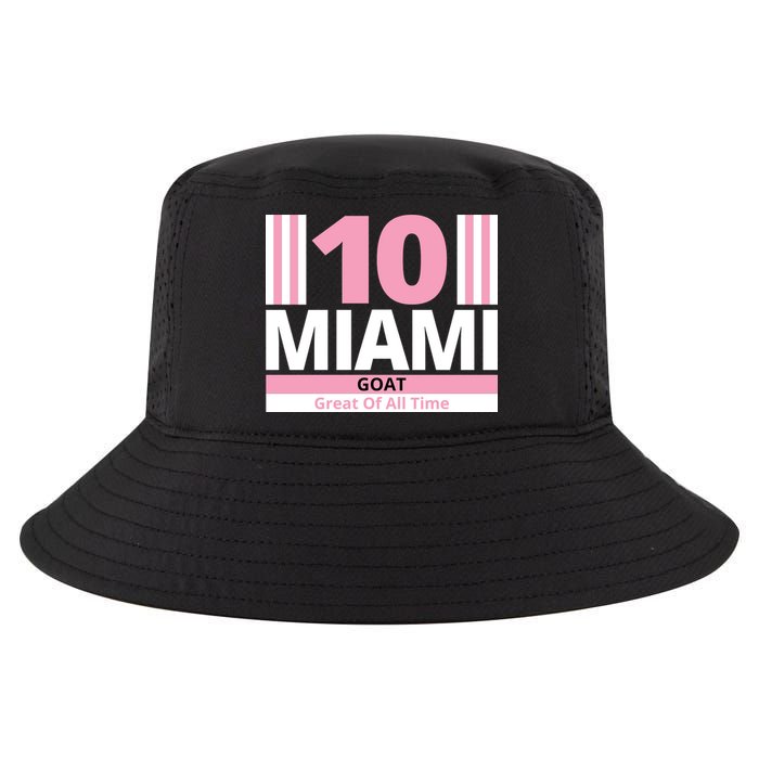 Miami 10 Goat Great Of All Time Cool Comfort Performance Bucket Hat