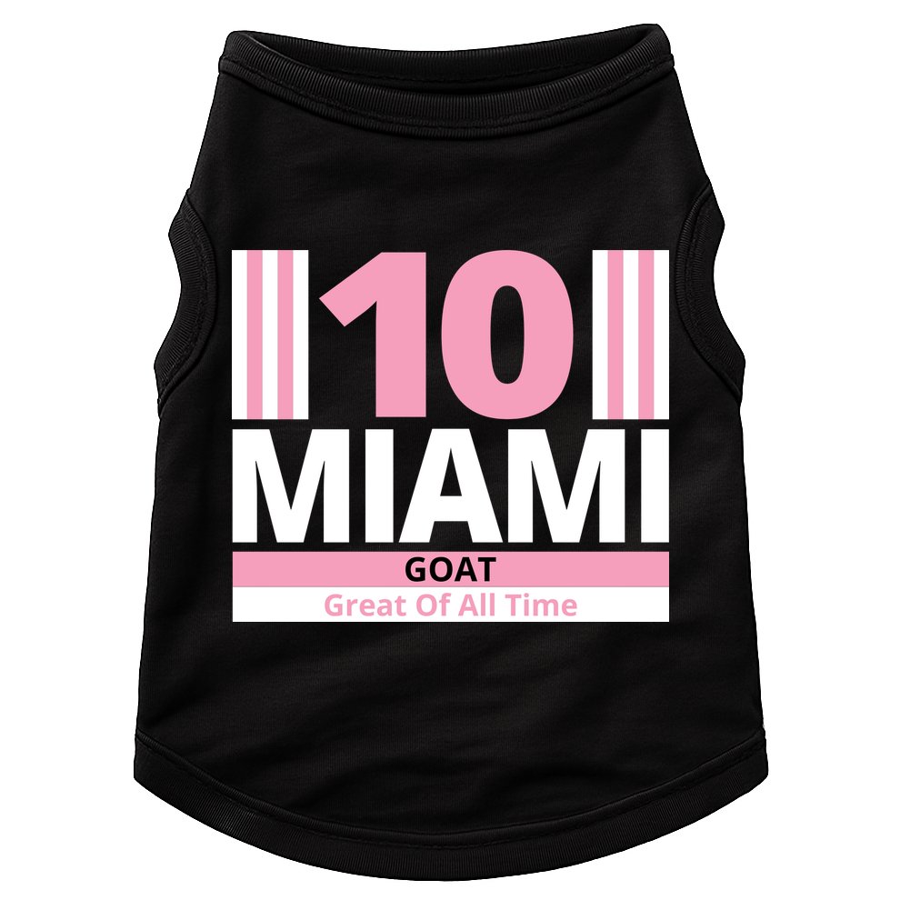 Miami 10 Goat Great Of All Time Doggie Tank
