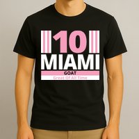 Miami 10 Goat Great Of All Time T-Shirt