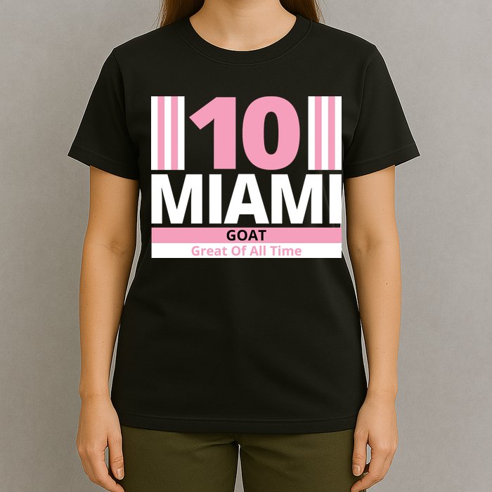 Miami 10 Goat Great Of All Time T-Shirt
