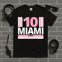 Miami 10 Goat Great Of All Time T-Shirt