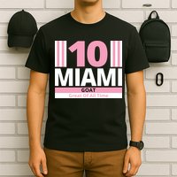 Miami 10 Goat Great Of All Time T-Shirt