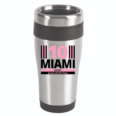 Miami 10 Goat Great Of All Time 16oz Travel Tumbler
