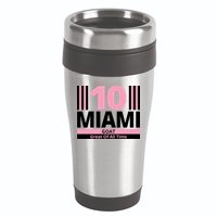 Miami 10 Goat Great Of All Time 16oz Travel Tumbler
