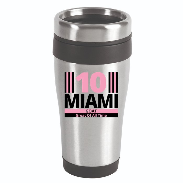 Miami 10 Goat Great Of All Time 16oz Travel Tumbler