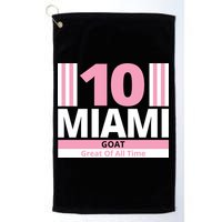 Miami 10 Goat Great Of All Time Golf Towel