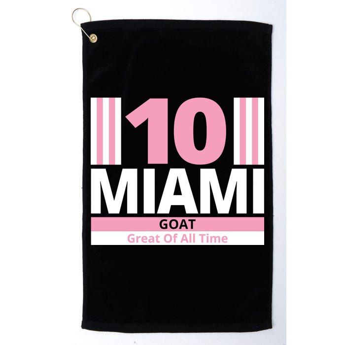Miami 10 Goat Great Of All Time Golf Towel