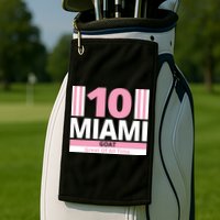 Miami 10 Goat Great Of All Time Golf Towel