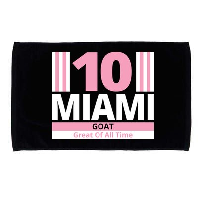 Miami 10 Goat Great Of All Time Microfiber Hand Towel