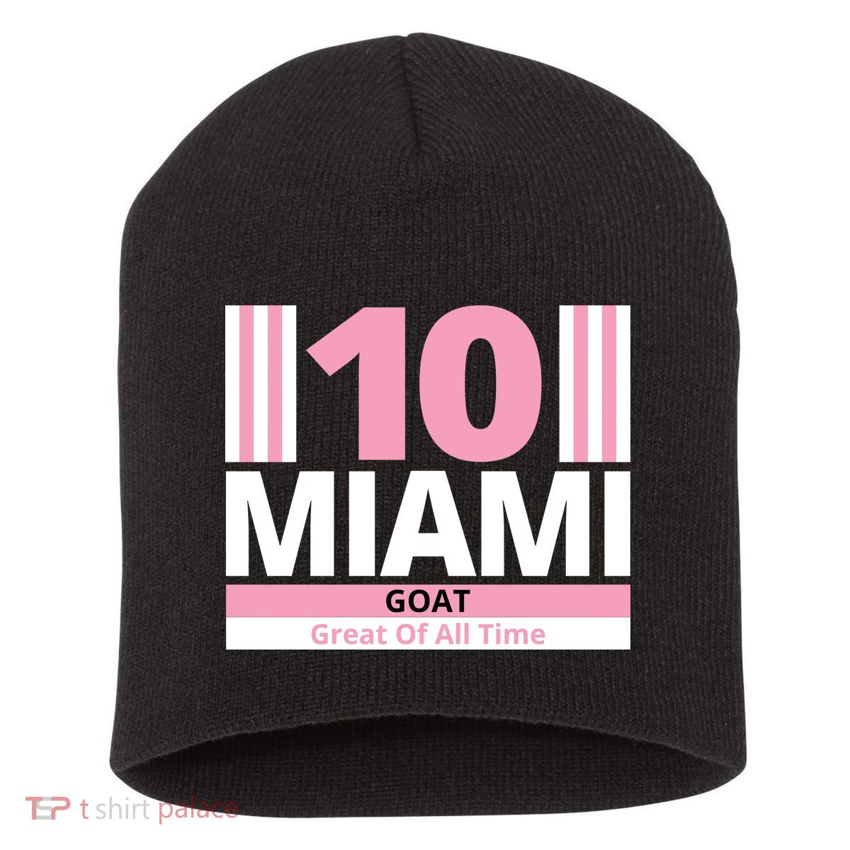 Miami 10 Goat Great Of All Time Short Acrylic Beanie