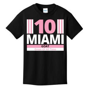 Miami 10 Goat Great Of All Time Kids T-Shirt