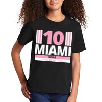 Miami 10 Goat Great Of All Time Kids T-Shirt