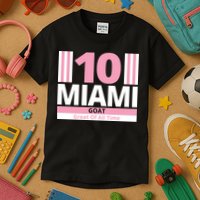 Miami 10 Goat Great Of All Time Kids T-Shirt