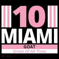 Miami 10 Goat Great Of All Time Zip Tote Bag