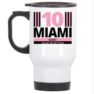 Miami 10 Goat Great Of All Time Stainless Steel Travel Mug