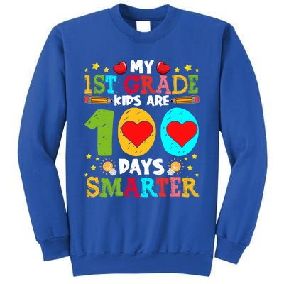 My 1st Grade Are 100 Days Smarter Happy 100th Day Gift Sweatshirt