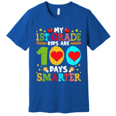 My 1st Grade Are 100 Days Smarter Happy 100th Day Gift Premium T-Shirt