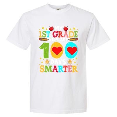 My 1st Grade Are 100 Days Smarter Happy 100th Day Gift Garment-Dyed Heavyweight T-Shirt