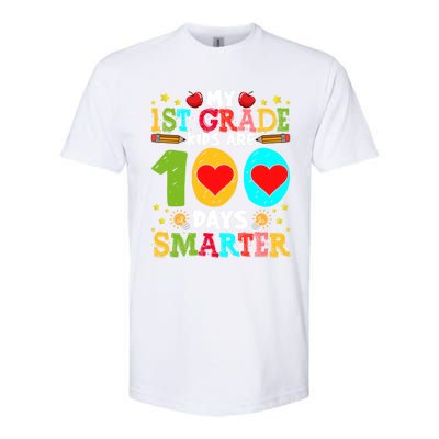 My 1st Grade Are 100 Days Smarter Happy 100th Day Gift Softstyle CVC T-Shirt