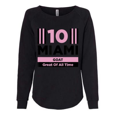 Miami 10 GOAT Womens California Wash Sweatshirt