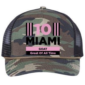 Miami 10 GOAT Retro Rope Trucker Hat Cap