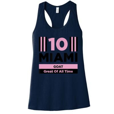 Miami 10 GOAT Women's Racerback Tank