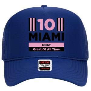 Miami 10 GOAT High Crown Mesh Back Trucker Hat