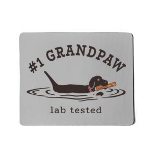 Men 1 Grandpaw Lab Tested Pun Labrador Retriever Grandpa Mousepad