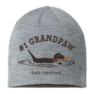 Men 1 Grandpaw Lab Tested Pun Labrador Retriever Grandpa Sustainable Beanie