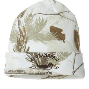 Men 1 Grandpaw Lab Tested Pun Labrador Retriever Grandpa Kati Licensed 12" Camo Beanie