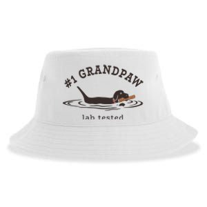 Men 1 Grandpaw Lab Tested Pun Labrador Retriever Grandpa Sustainable Bucket Hat