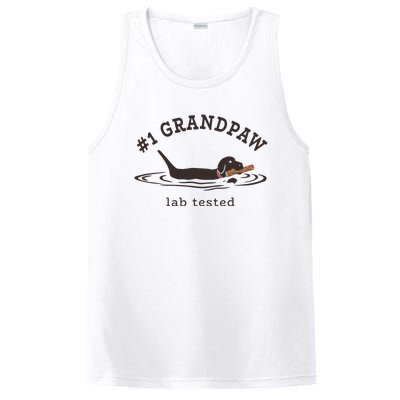 Men 1 Grandpaw Lab Tested Pun Labrador Retriever Grandpa PosiCharge Competitor Tank